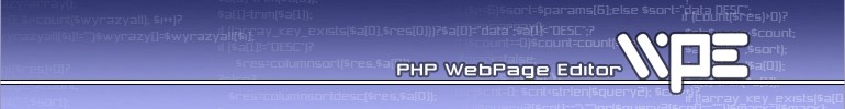 PHP WebPage Editor - edytor stron www